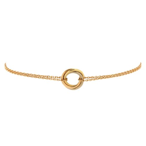 Trinity Chain Bracelet 18K Tricolor Gold