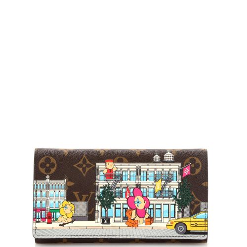 Sarah Wallet Limited Edition Vivienne Xmas Monogram Canvas