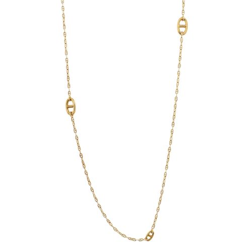 Farandole Chaine d'Ancre Chain Link Long Necklace 18K Yellow Gold 80