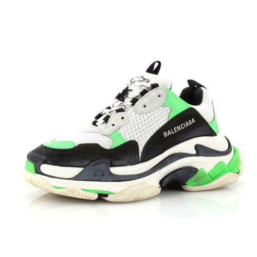 Men's Triple S Sneakers Fabric and Mesh with Faux Leather