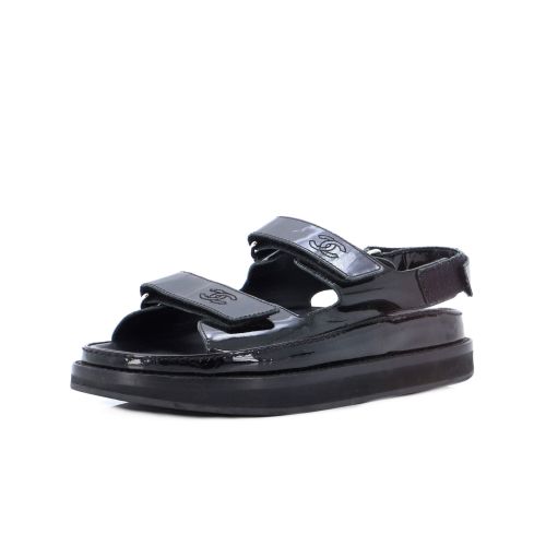 Women's Velcro Dad Sandals Patent