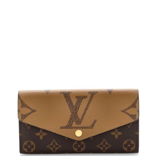 Sarah Wallet NM Reverse Monogram Giant and Monogram Canvas