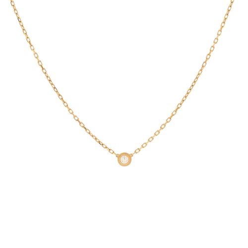 Cartier D'Amour Pendant Necklace 18K Yellow Gold and Diamond Small