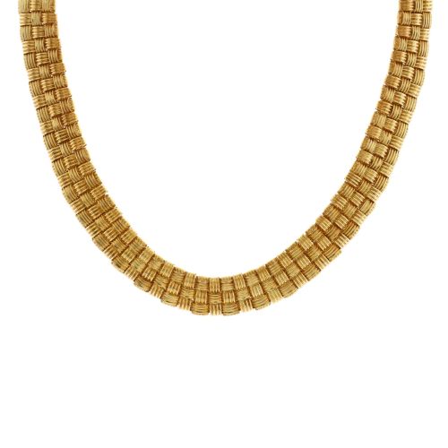 Appassionata 3 Row Necklace 18K Yellow Gold with Diamonds