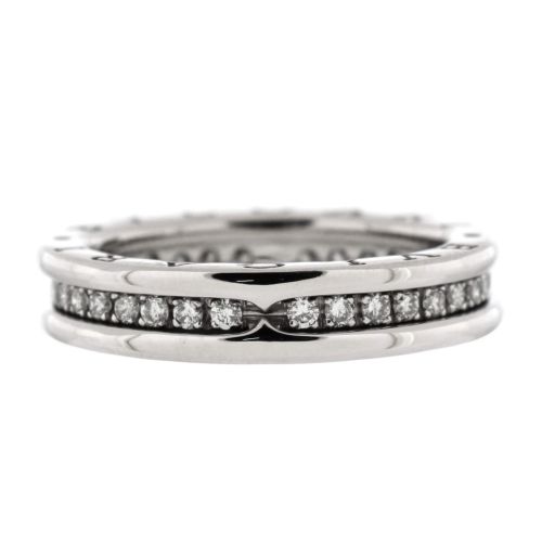 B.Zero1 One Band Ring 18K White Gold and Diamonds