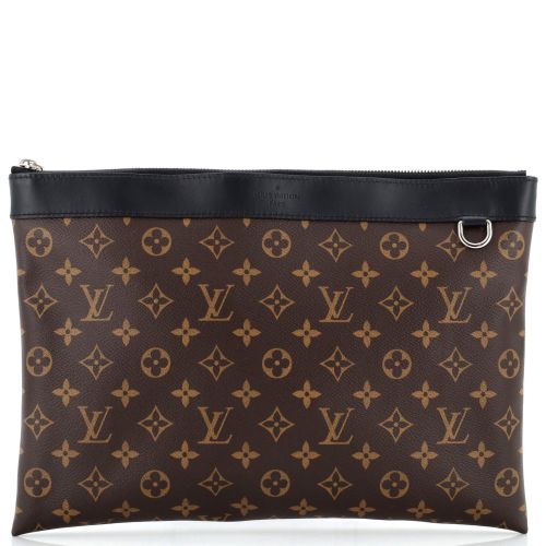 Discovery Pochette Macassar Monogram Canvas GM