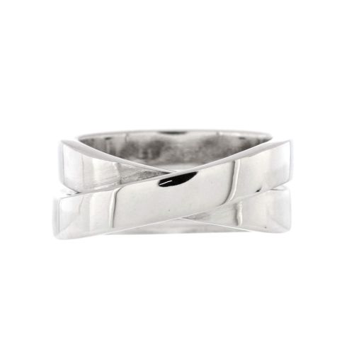 Paris Nouvelle Vague Crossover Ring 18K White Gold