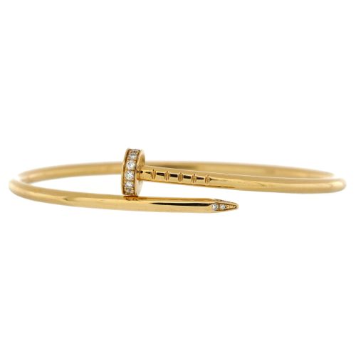 Juste un Clou Bracelet 18K Yellow Gold with Diamonds Small