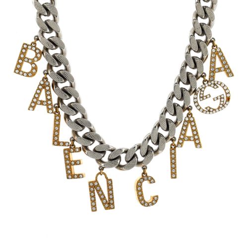 x Balenciaga The Hacker Project Choker Necklace Metal with Crystal