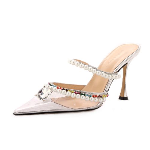 Women's Diamond of Elizabeth Ankle Strap Pumps PVC