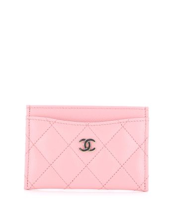 Classic Card Holder Quilted Caviar