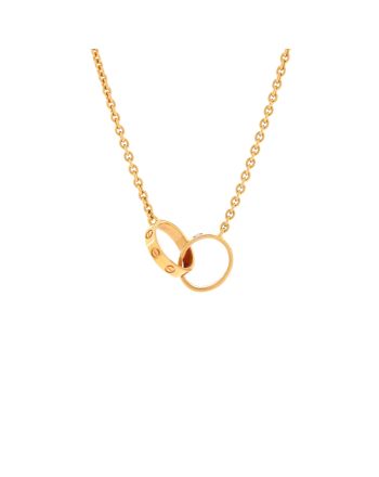 Love Interlocking Necklace 18K Rose Gold