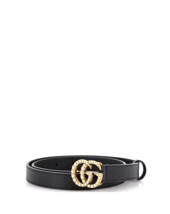 Pearly GG Marmont Belt Leather Thin 70