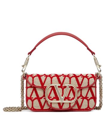 Valentino Small Loco Toile Iconographe Shoulder Bag