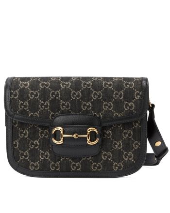 Gucci Horsebit 1955 Shoulder Bag 602204 Black