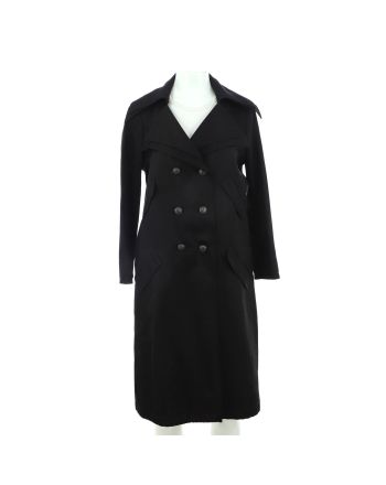 Women's Double Breasted Trench Coat Silk