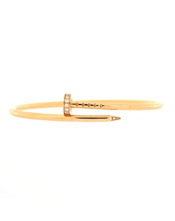 Juste un Clou Bracelet 18K Rose Gold with Diamonds Small