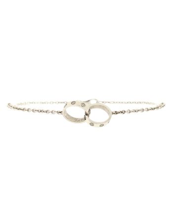 Love Interlocking Bracelet 18K White Gold