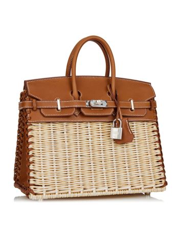 Hermes Birkin 25 Picnic Sellier Coffee